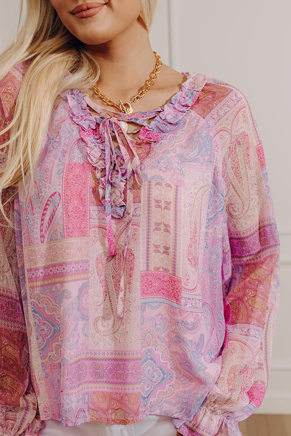 Simply Unforgettable Paisley Shift Top