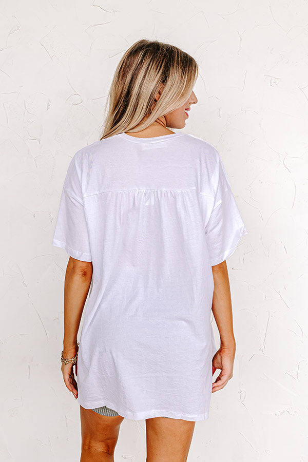 Chic And Sincere Shift Tee In White