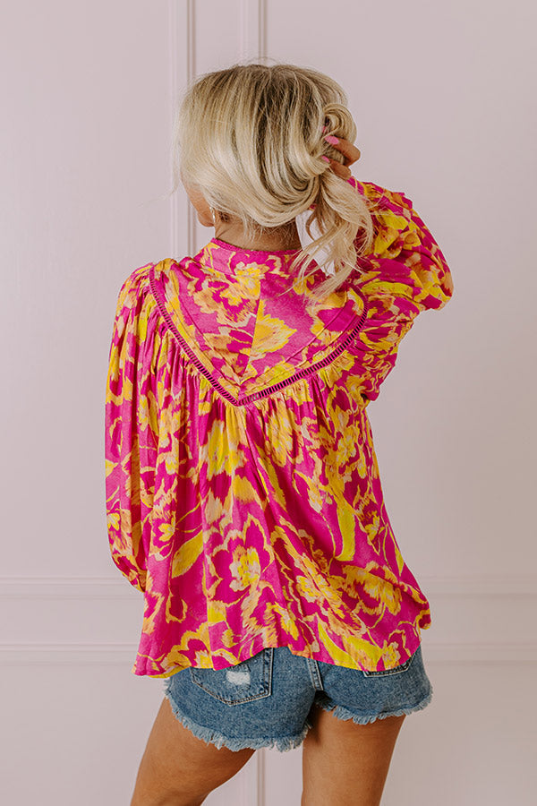 Vacay Happy Hour Shift Top