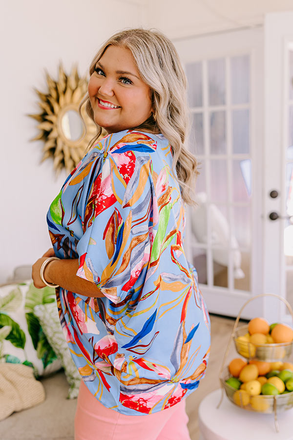 Mai Tais and Tikis Satin Top Curves