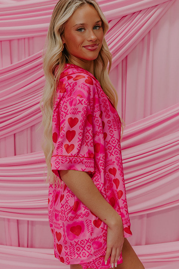 Cupids Dream Stain Pajama Top