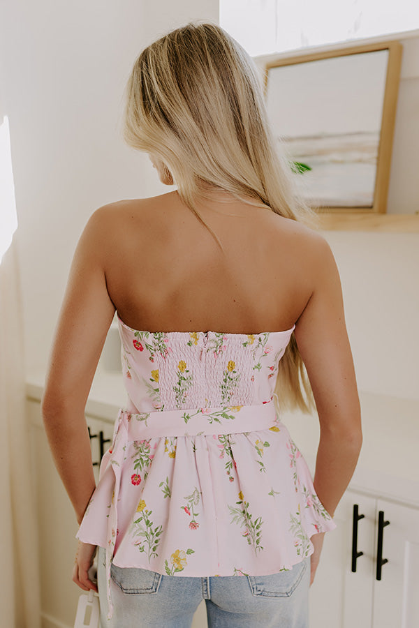 Sweet Surprise Floral Peplum Top
