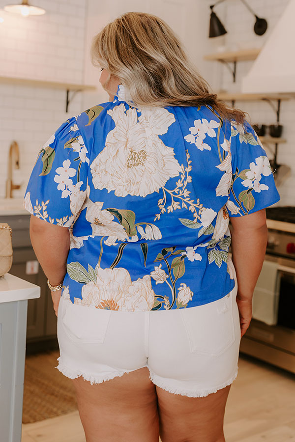 Garden Daydream Floral Top Curves