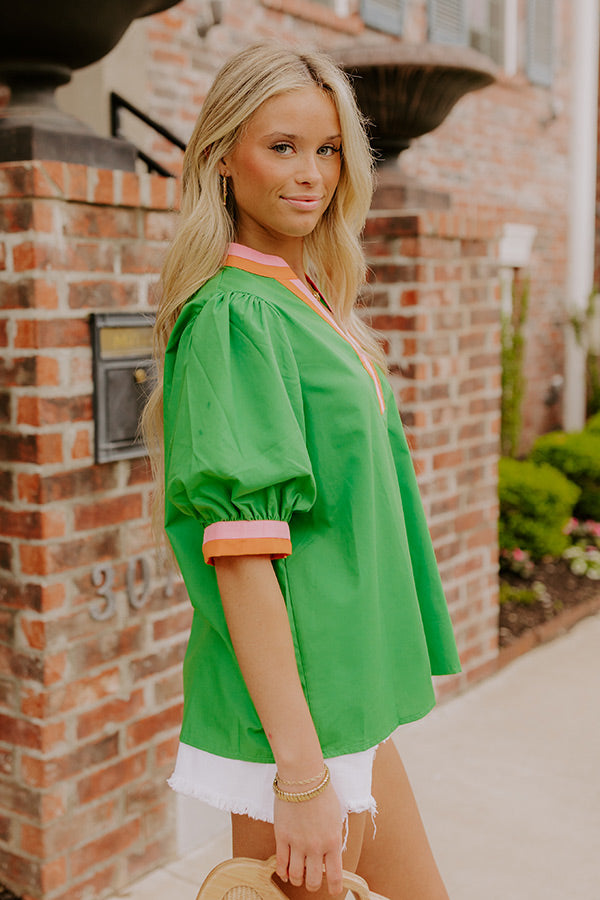 Sunday Mimosas Shift Top