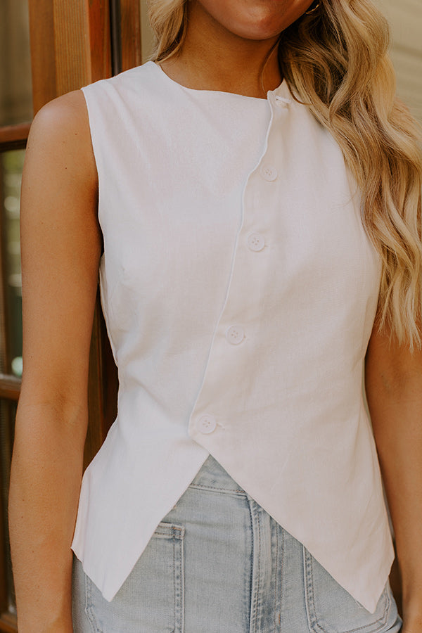 Rooftop Lounge Asymmetrical Vest Top