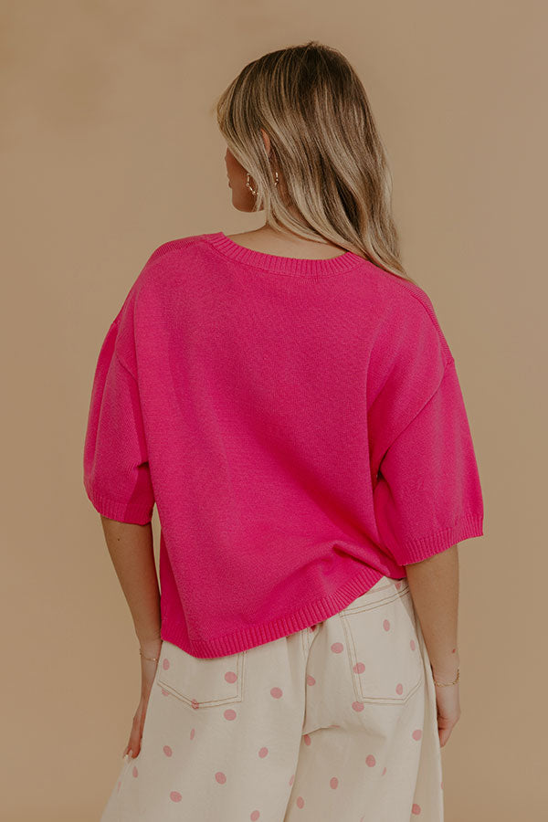 Happy Days Knit Top