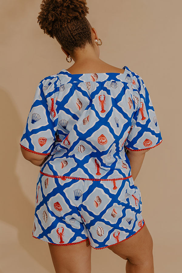 Seashore Chic Shift Top Curves