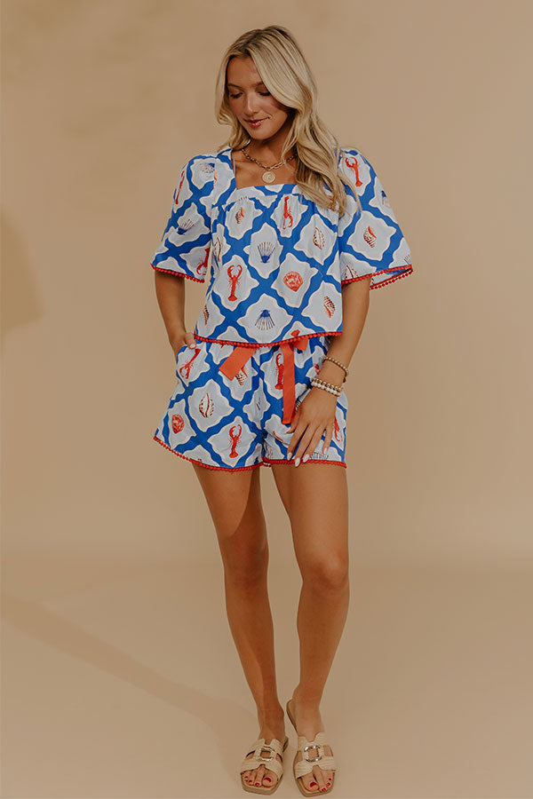 Seashore Chic Shift Top