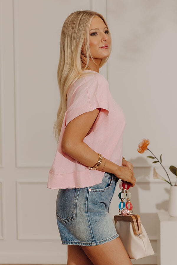 Everyday Ease Open Back Slub Tee