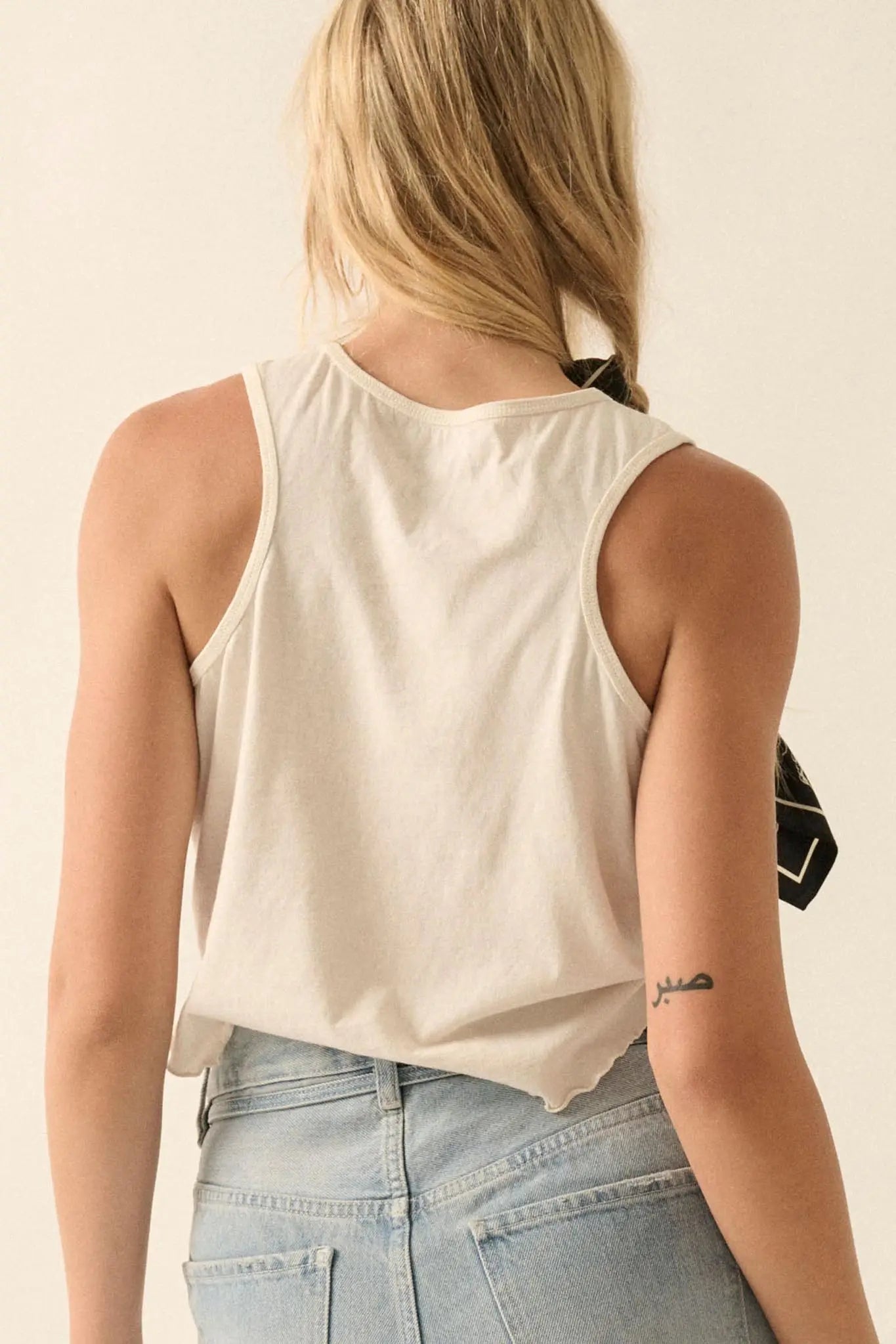 Wild Soul Lettuce-Edge Graphic Tank Top