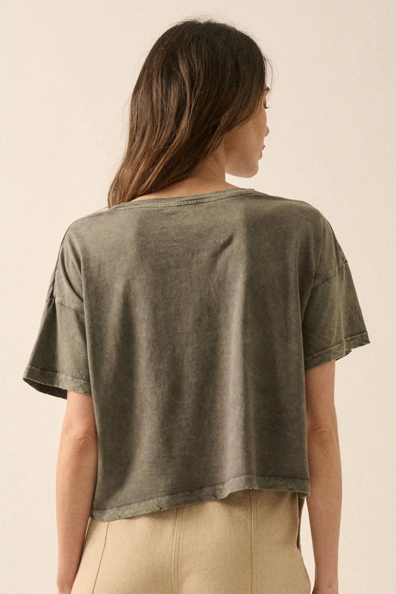 Summer Stampede Cropped Horses Graphic Tee