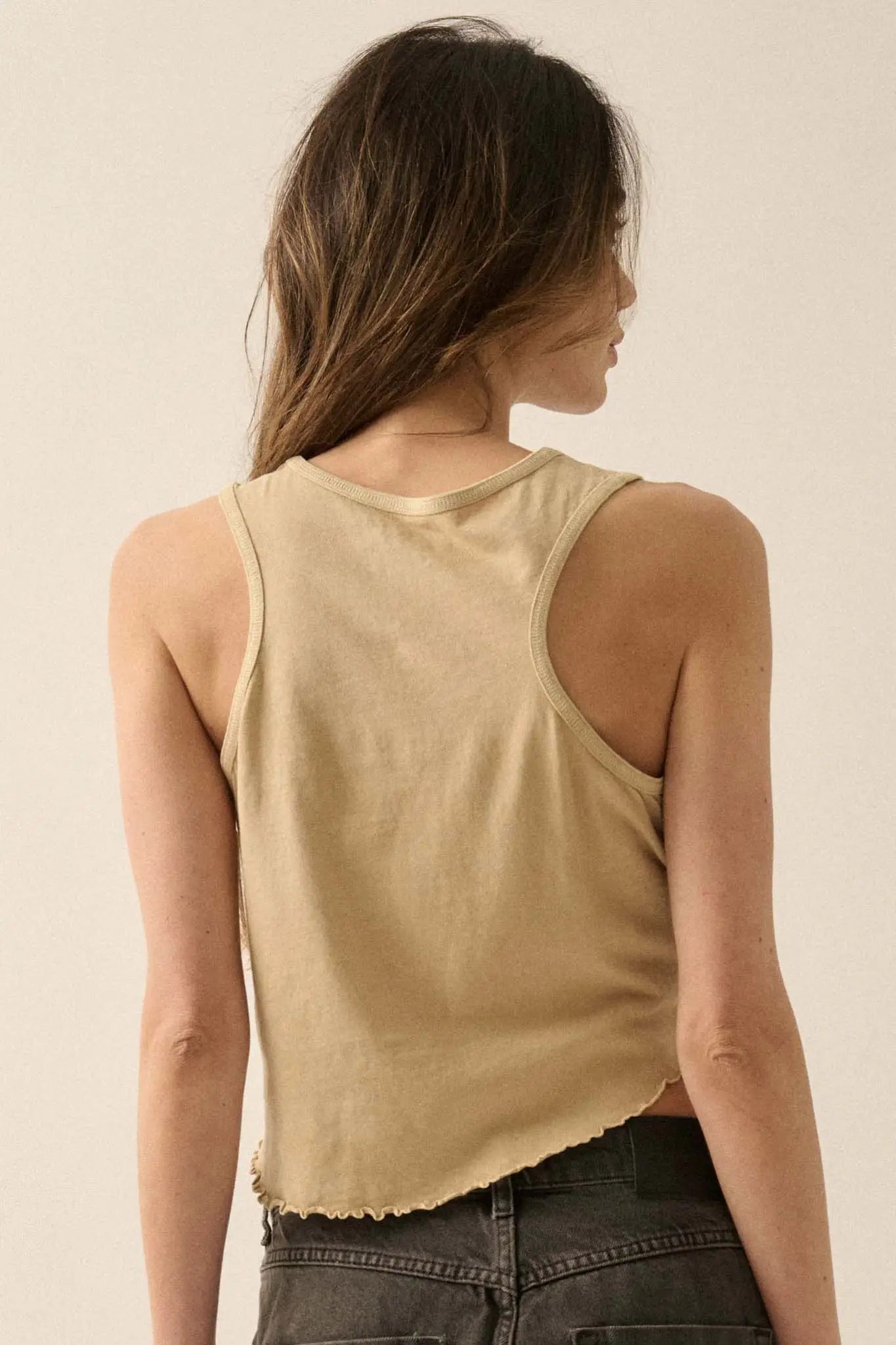 Camping Adventures Vintage-Wash Graphic Tank Top