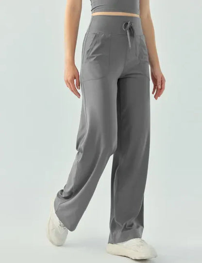 Scuba Drawstring High Waist Active Pants