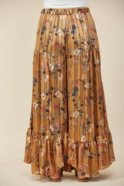 Golden Hour Ruffle Palazzo Pants