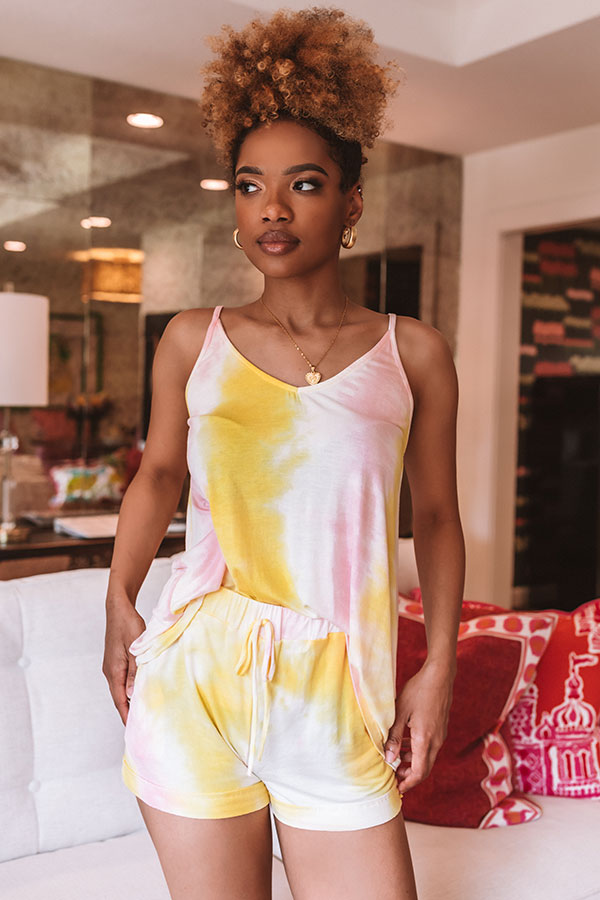 Colorful And Cute Tie Dye Shift Tank
