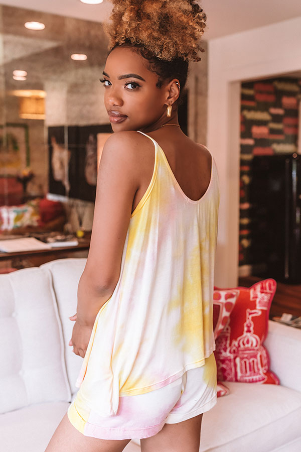 Colorful And Cute Tie Dye Shift Tank