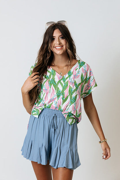 Timeless Beauty Shift Top In Green