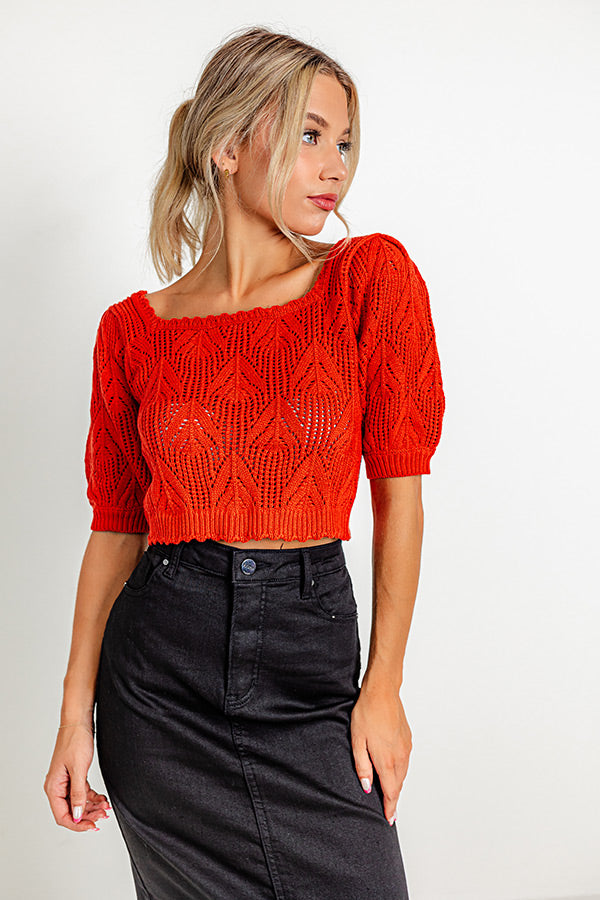 Secret Hideaway Knit Crop Top