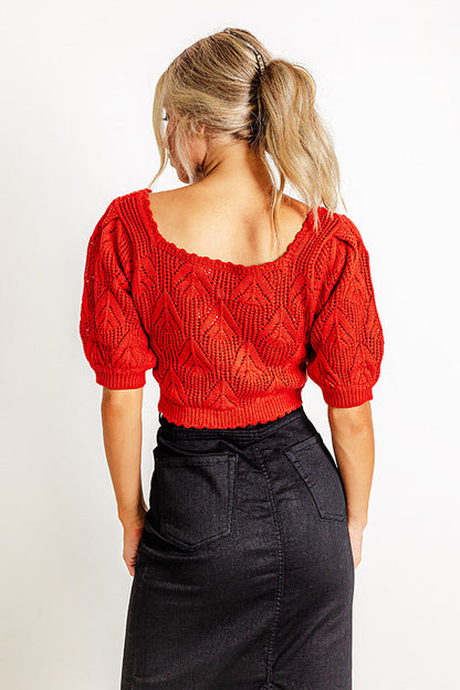 Secret Hideaway Knit Crop Top