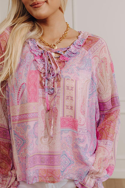 Simply Unforgettable Paisley Shift Top