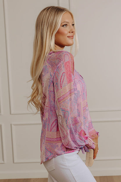 Simply Unforgettable Paisley Shift Top