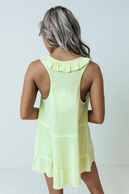 Sunshine Needed Shift Top In Lime