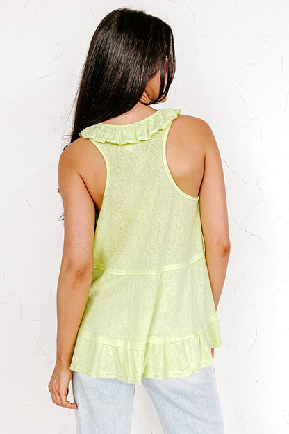 Sunshine Needed Shift Top In Lime