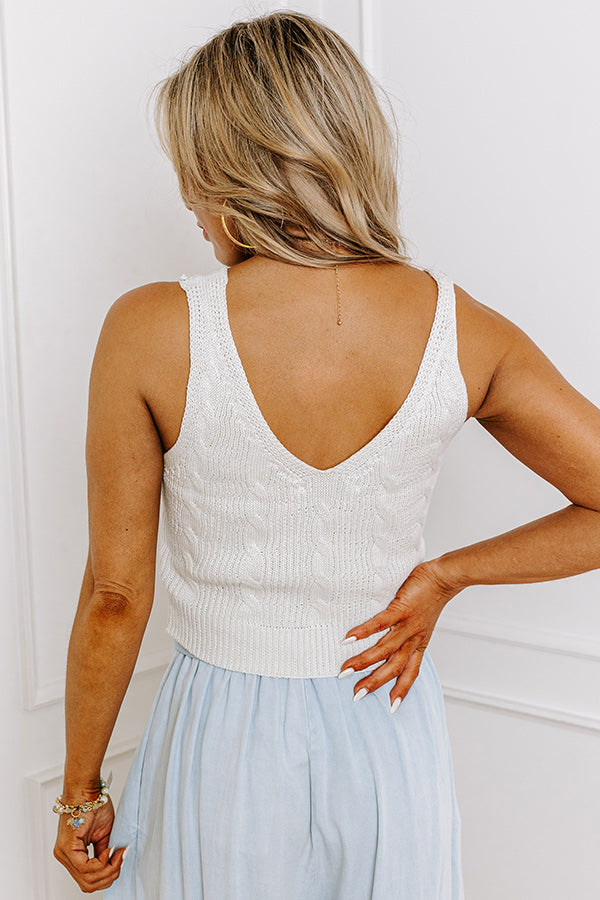 Biggest Smile Knit Top In Ivory