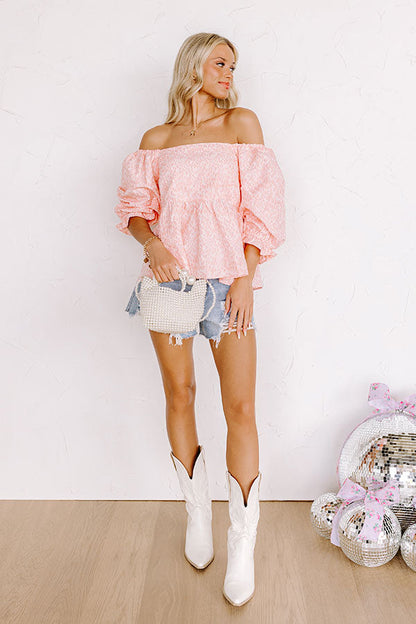 Cute On Repeat Babydoll Top In Pink