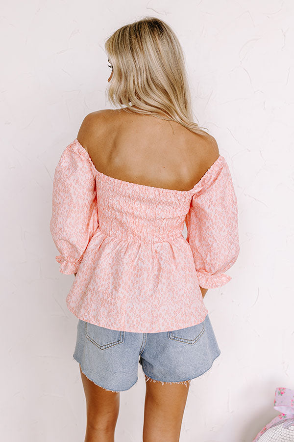 Cute On Repeat Babydoll Top In Pink