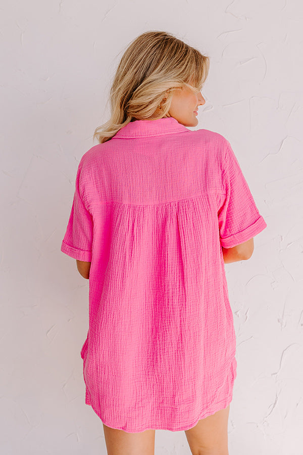 Coastal Bliss Top In Pink