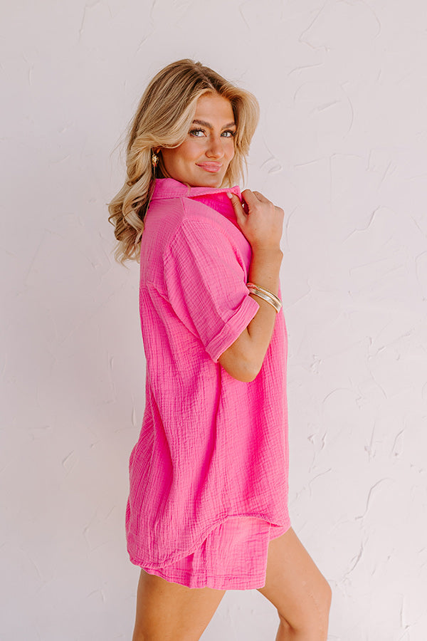 Coastal Bliss Top In Pink