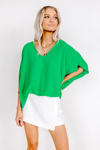 Be My Muse Top in Kelly Green