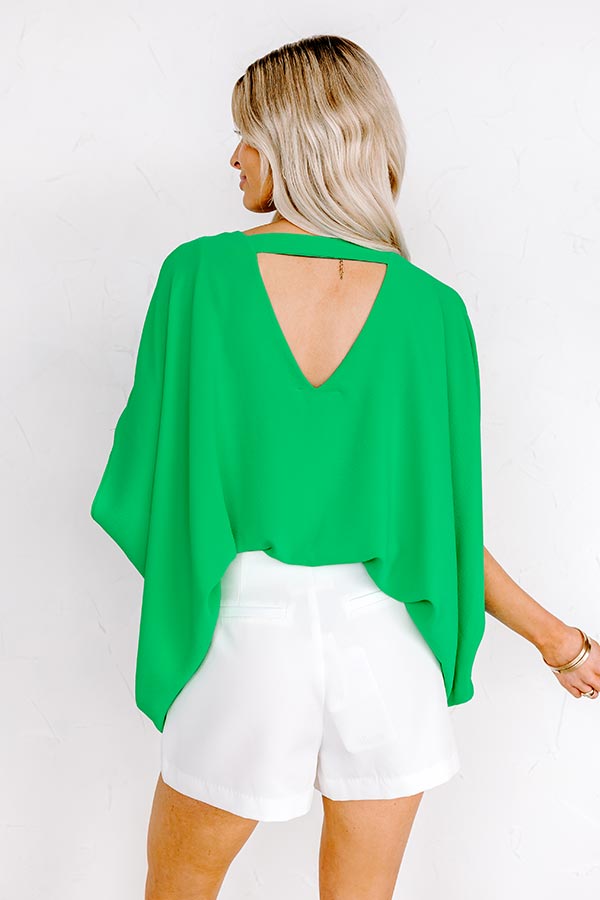 Be My Muse Top in Kelly Green
