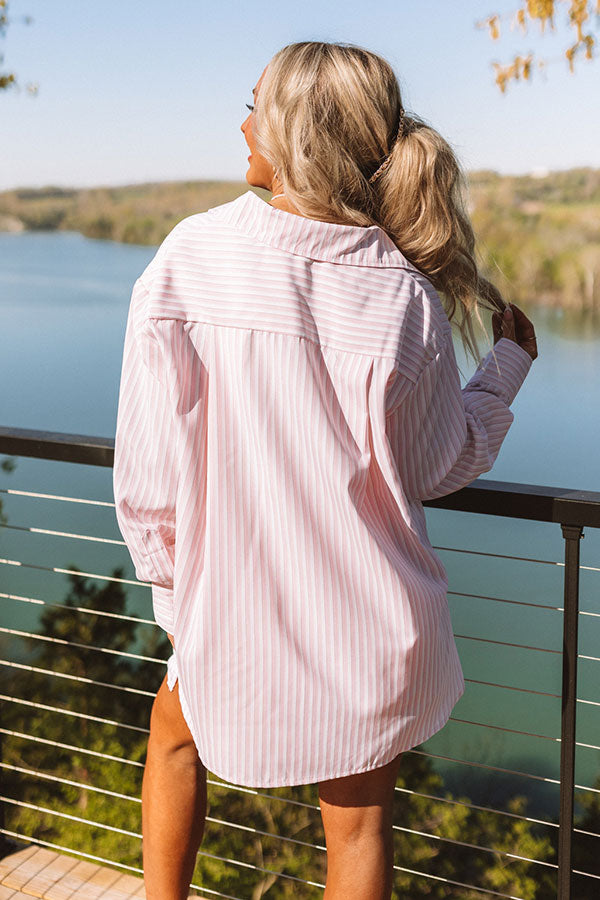 Ready To Unwind Stripe Button Up