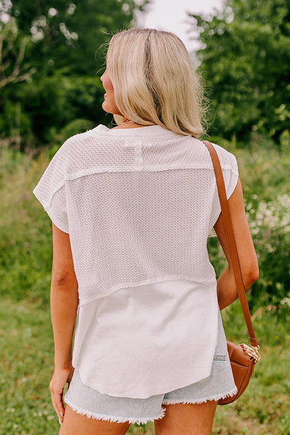 Comfort Show Waffle Knit Top