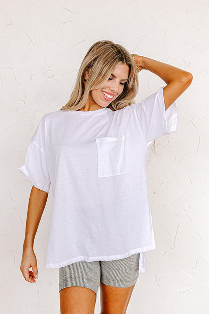 Chic And Sincere Shift Tee In White