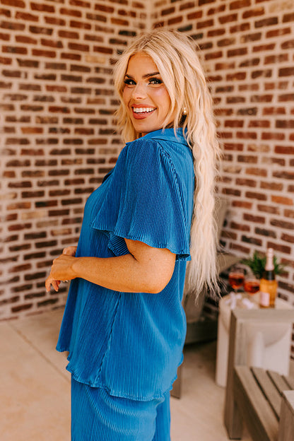 The Terrence Pleated Button Up Curves