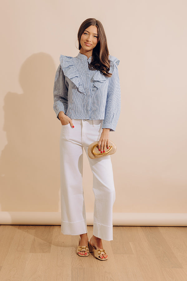 Dreaming Of Stripes Linen Top
