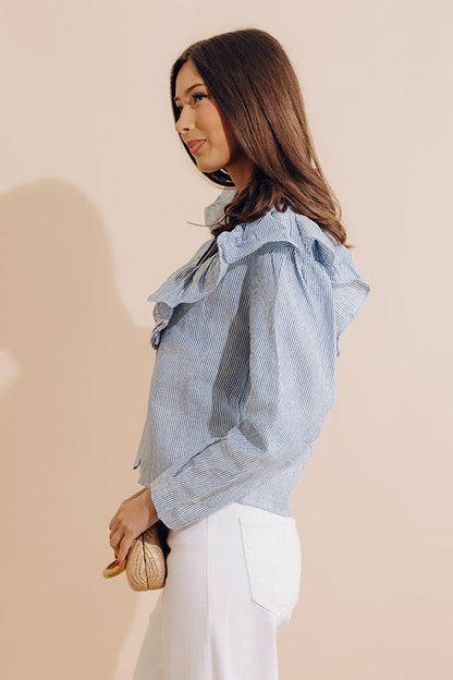 Dreaming Of Stripes Linen Top