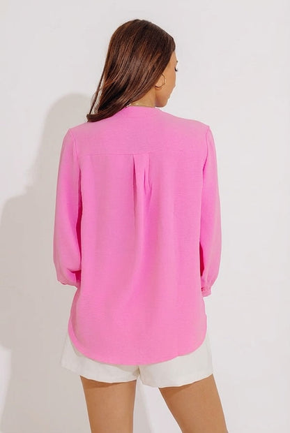 Casual Moment Shift Top in Tangerine