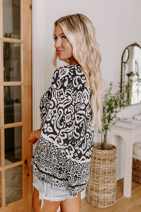 Santorini Season Shift Top in Black
