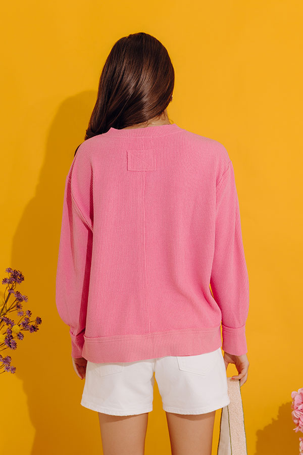 Boardwalk Babe Shift Top in Pink
