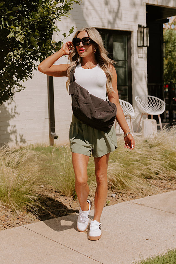 Not Your Basic Ribbed Top In White