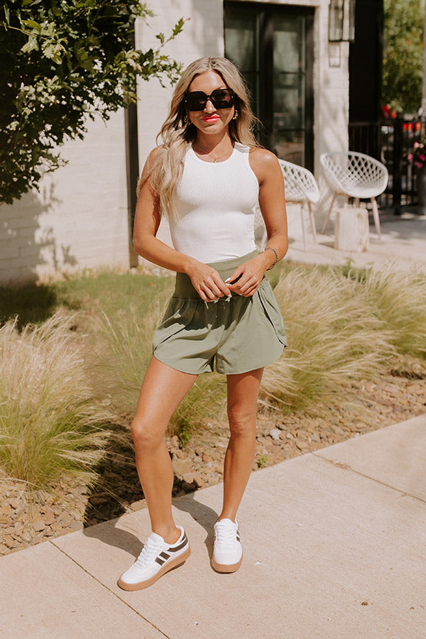 Not Your Basic Ribbed Top In White