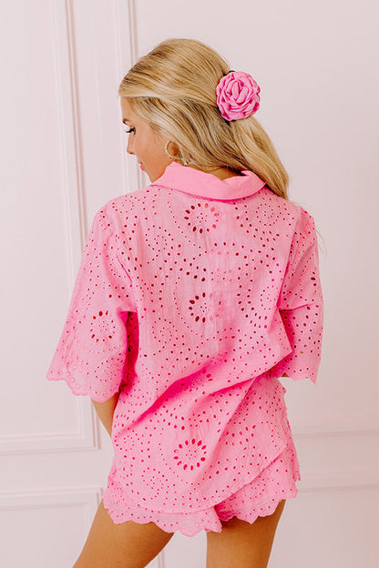 Vacay All Day Eyelet Top