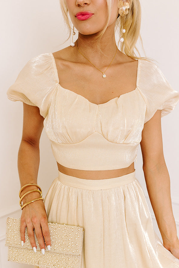 Grace and Glamour Crop Top