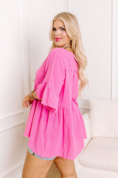 Serene Sip Style Shift Top Curves
