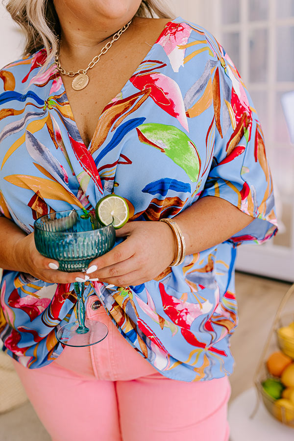 Mai Tais and Tikis Satin Top Curves