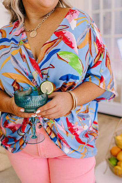Mai Tais and Tikis Satin Top Curves